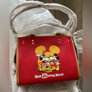 NWT Disney X Coach Rogue 25 With Mickey Mouse And Minnie Mouse Motif